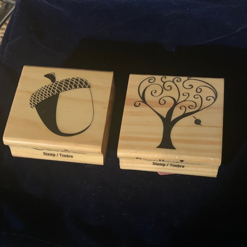 Recollections Wooden Acorn Stamp Set